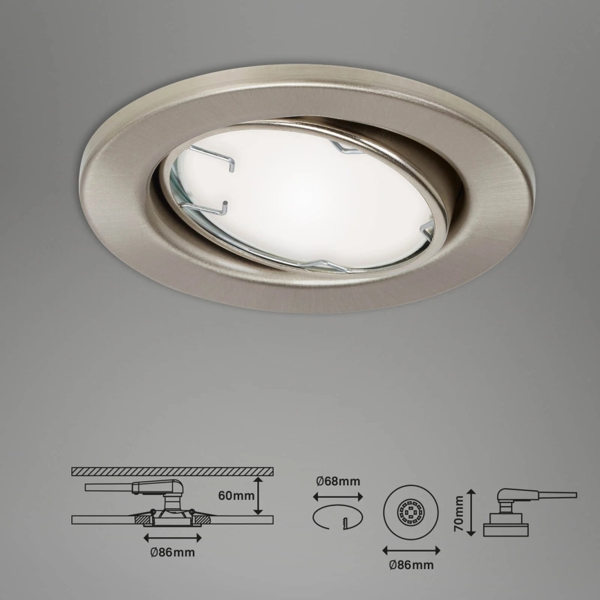 Brilo - KIT 3x LED RGBW Dimbar badrumsbelysning 1xGU10/4,9W/230V 2700-6500K Wi-Fi Tuya IP23 + fjärrkontroll