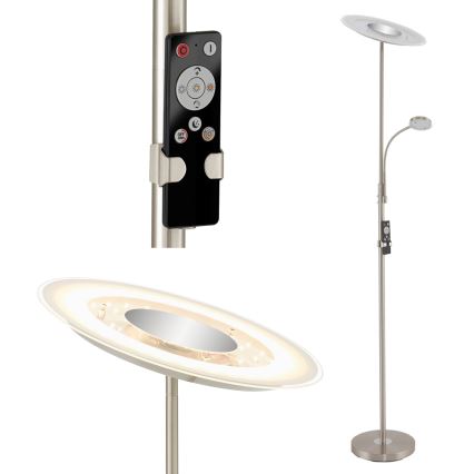 Brilo - LED Dimbar golvlampa LED/29,5W/230V + LED/3,5W 3000-6000K + fjärrkontroll