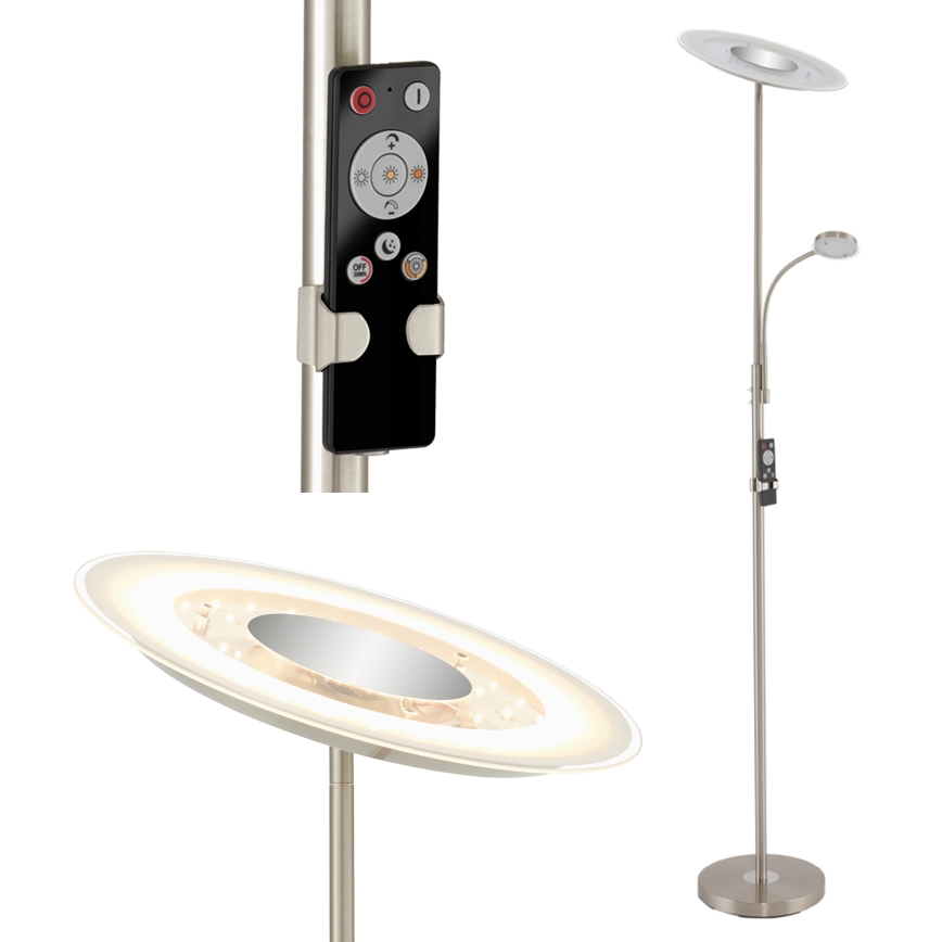 Brilo - LED Dimbar golvlampa LED/29,5W/230V + LED/3,5W 3000-6000K + fjärrkontroll