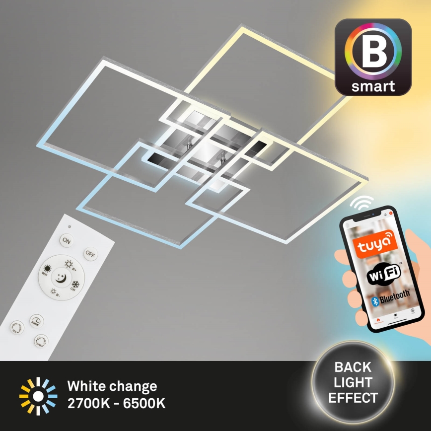 Brilo - LED dimbar taklampa FRAME LED/50W/230V 2700-6500K Wi-Fi Tuya + fjärrkontroll