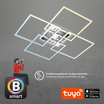 Brilo - LED dimbar taklampa FRAME LED/50W/230V 2700-6500K Wi-Fi Tuya + fjärrkontroll