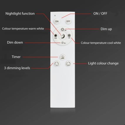 Brilo - LED dimbar taklampa FRAME LED/50W/230V 2700-6500K Wi-Fi Tuya + fjärrkontroll