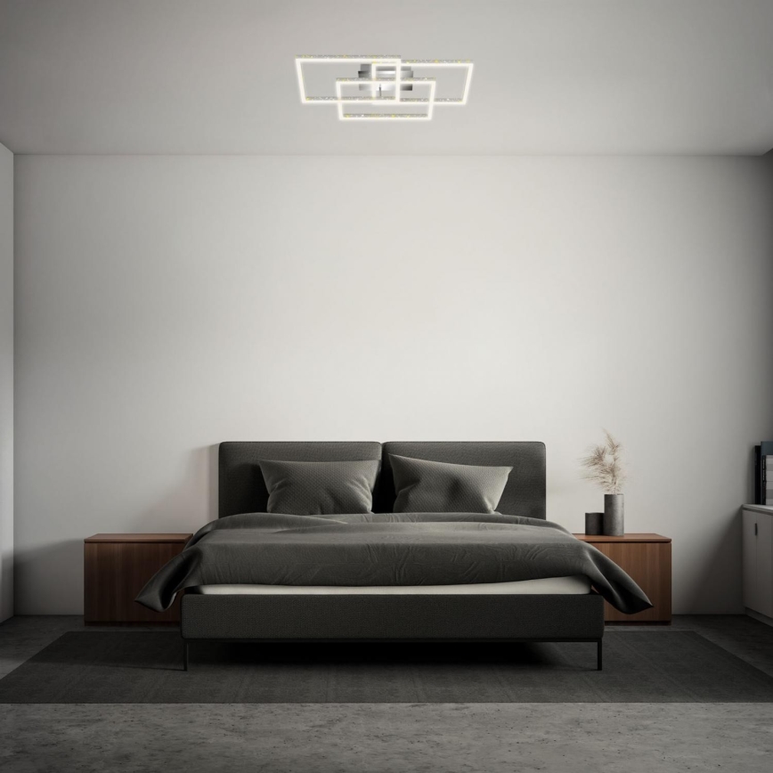 Brilo - LED Dimbar taklampa FRAME LED/57W/230V 3000K matt krom