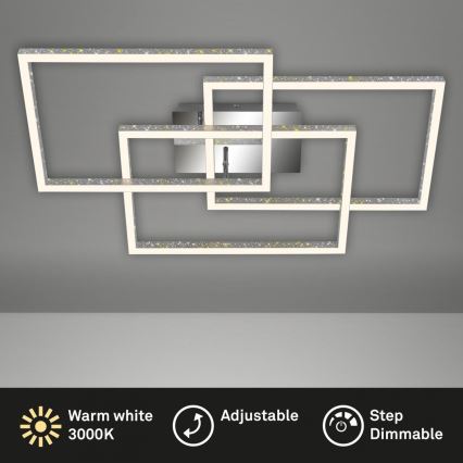 Brilo - LED Dimbar taklampa FRAME LED/57W/230V 3000K matt krom