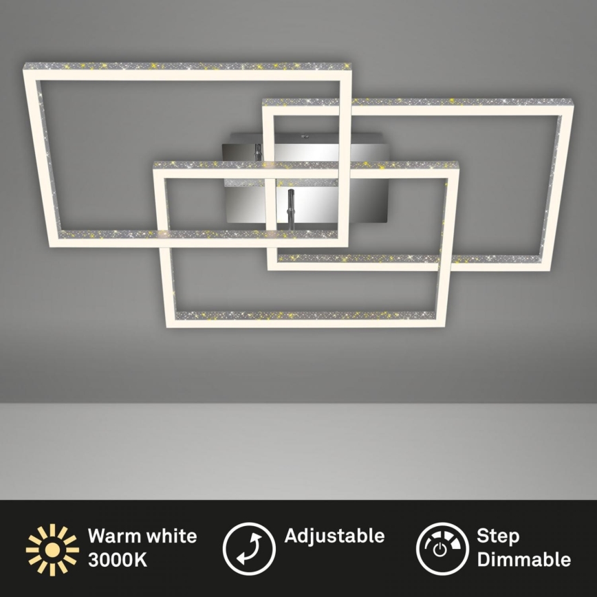 Brilo - LED Dimbar taklampa FRAME LED/57W/230V 3000K matt krom