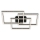 Brilo - LED Dimbar taklampa FRAME LED/57W/230V 3000K svart