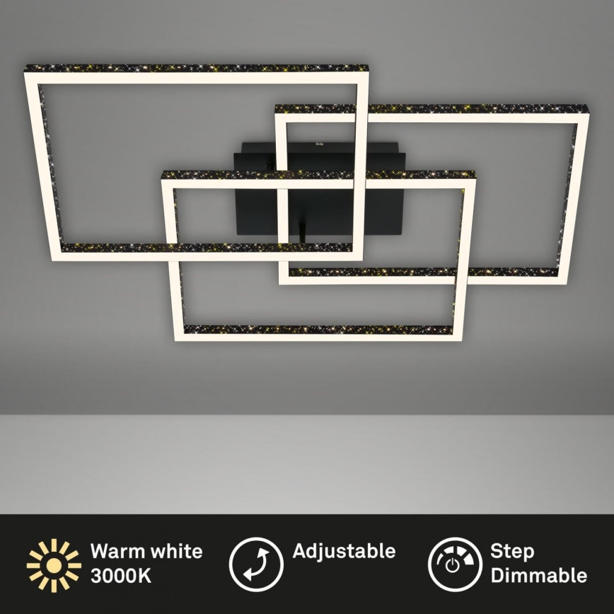 Brilo - LED Dimbar taklampa FRAME LED/57W/230V 3000K svart