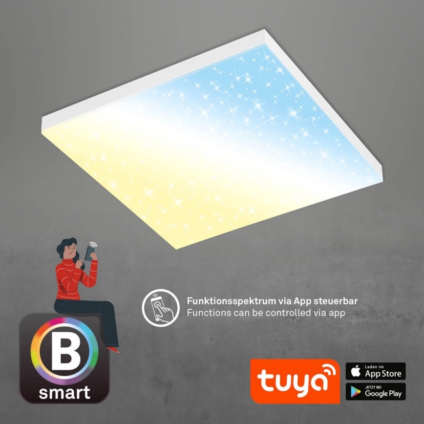 Brilo - LED Dimbar taklampa FRAMELESS LED/24W/230V 3000-6500K Wi-Fi Tuya + fjärrkontroll