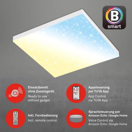 Brilo - LED Dimbar taklampa FRAMELESS LED/24W/230V 3000-6500K Wi-Fi Tuya + fjärrkontroll