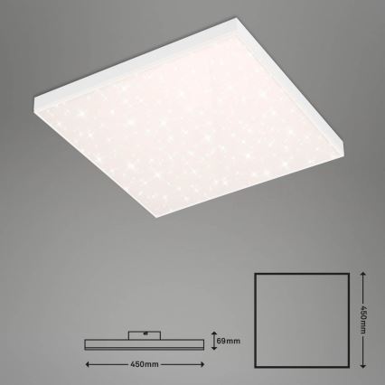 Brilo - LED Dimbar taklampa FRAMELESS LED/24W/230V 3000-6500K Wi-Fi Tuya + fjärrkontroll