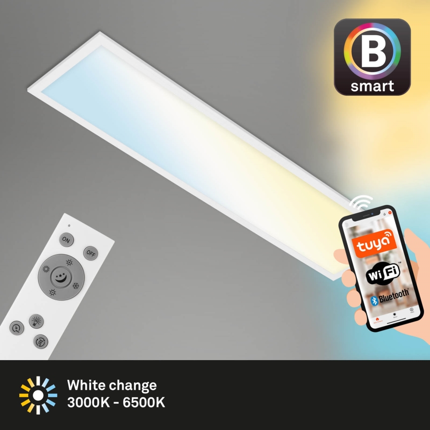 Brilo - LED Dimbar taklampa PIATTO LED/28W/230V 3000-6500K Wi-Fi Tuya + fjärrkontroll