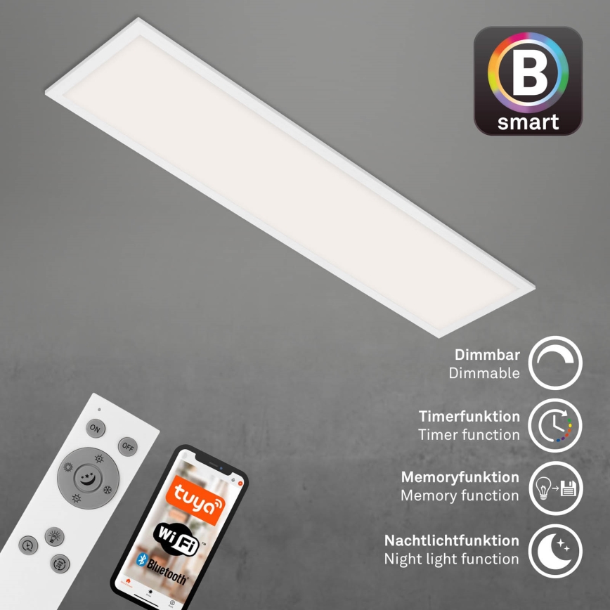 Brilo - LED Dimbar taklampa PIATTO LED/28W/230V 3000-6500K Wi-Fi Tuya + fjärrkontroll