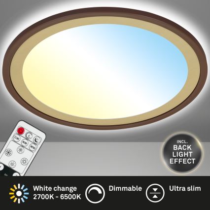 Brilo - LED Dimbar taklampa SLIM LED/22W/230V 2700-6500K + fjärrkontroll