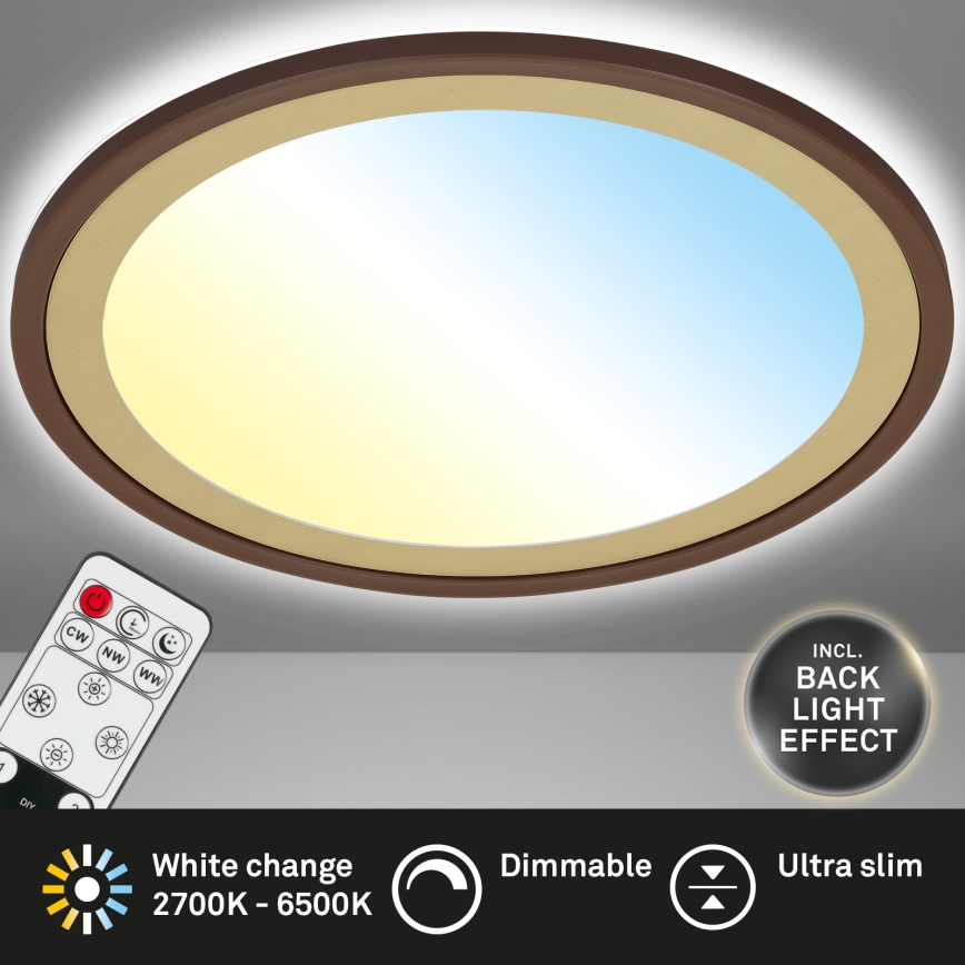 Brilo - LED Dimbar taklampa SLIM LED/22W/230V 2700-6500K + fjärrkontroll