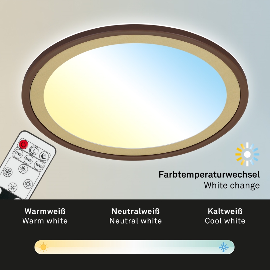 Brilo - LED Dimbar taklampa SLIM LED/22W/230V 2700-6500K + fjärrkontroll