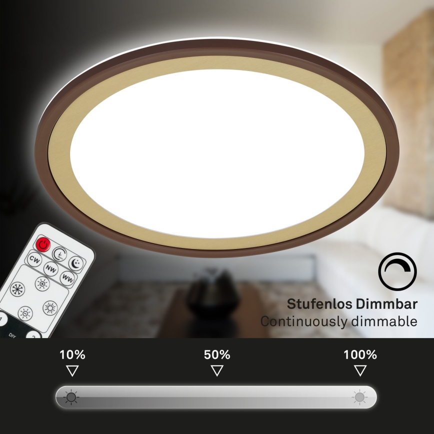 Brilo - LED Dimbar taklampa SLIM LED/22W/230V 2700-6500K + fjärrkontroll