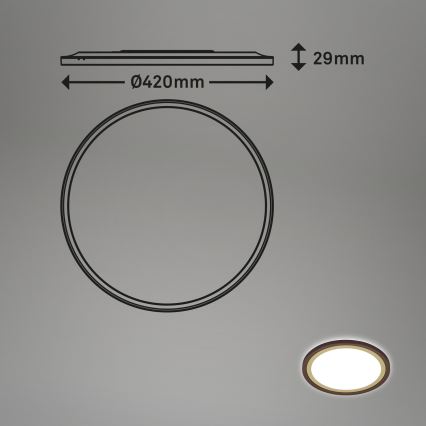 Brilo - LED Dimbar taklampa SLIM LED/22W/230V 2700-6500K + fjärrkontroll