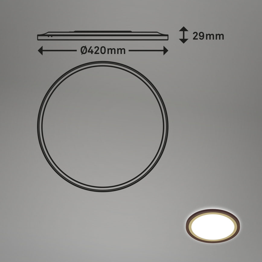 Brilo - LED Dimbar taklampa SLIM LED/22W/230V 2700-6500K + fjärrkontroll