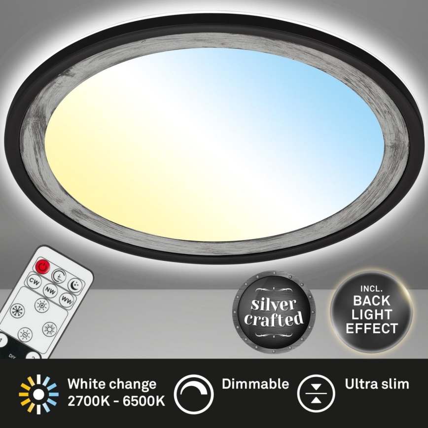 Brilo - LED Dimbar taklampa SLIM LED/22W/230V 2700-6500K + fjärrkontroll