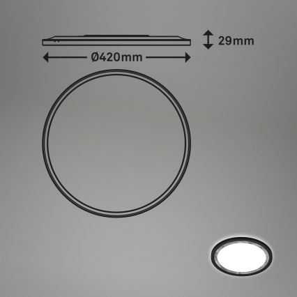 Brilo - LED Dimbar taklampa SLIM LED/22W/230V 2700-6500K + fjärrkontroll