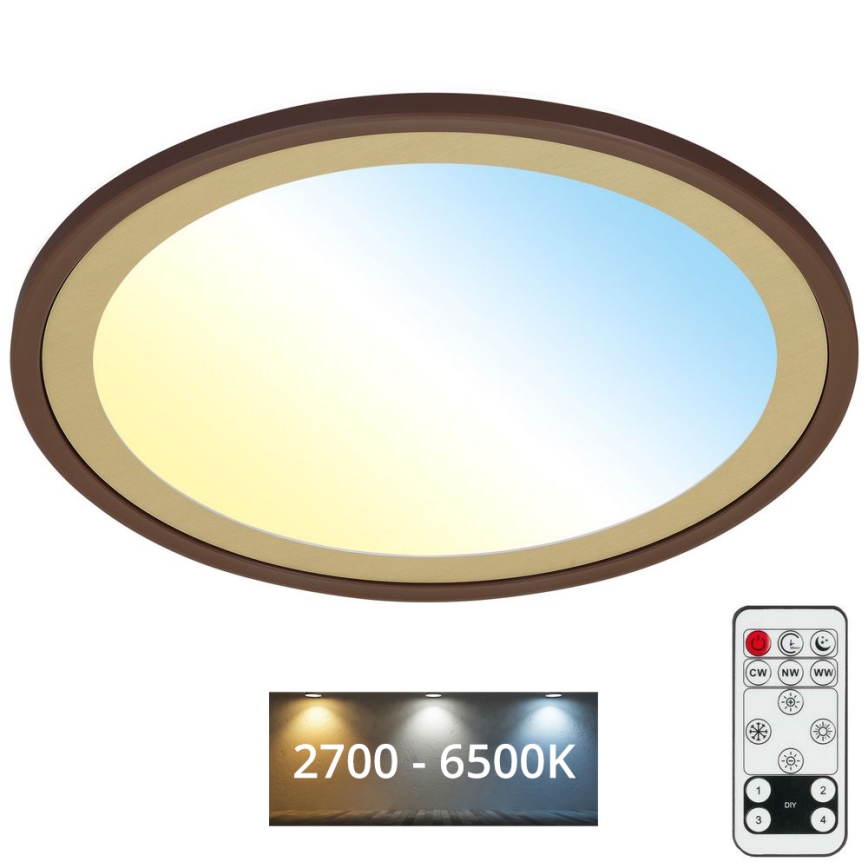 Brilo - LED Dimbar taklampa SLIM LED/22W/230V 2700-6500K + fjärrkontroll