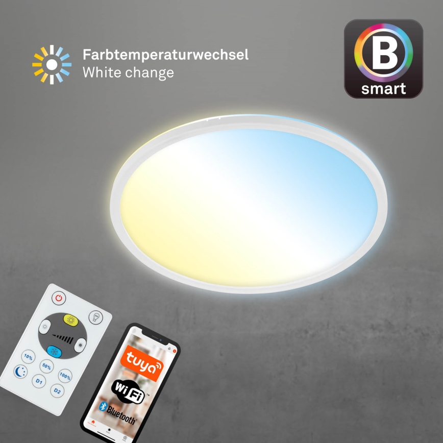 Brilo - LED Dimbar taklampa SLIM LED/22W/230V 2700-6500K Wi-Fi Tuya + fjärrkontroll