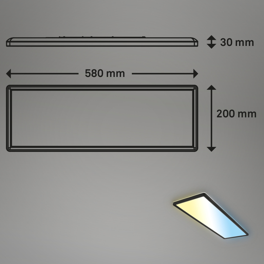 Brilo - LED Dimbar taklampa SLIM LED/23W/230V 2700-6500K + fjärrkontroll
