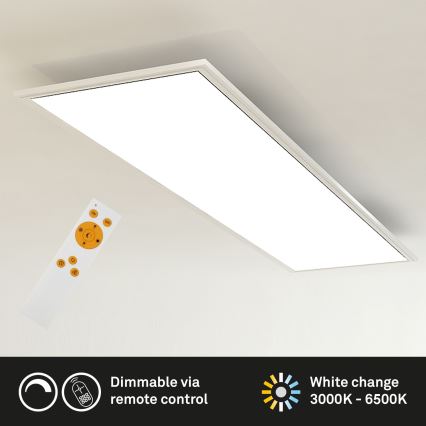 Brilo - LED Dimbar taklampa SLIM LED/24W/230V 3000-6500K 100x25 cm + fjärrkontroll