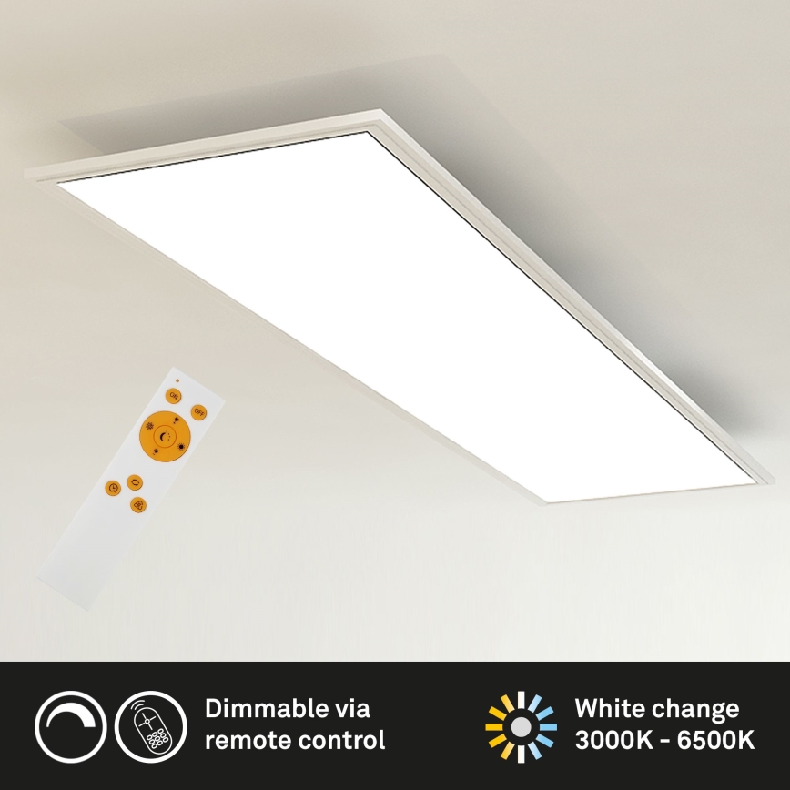 Brilo - LED Dimbar taklampa SLIM LED/24W/230V 3000-6500K 100x25 cm + fjärrkontroll