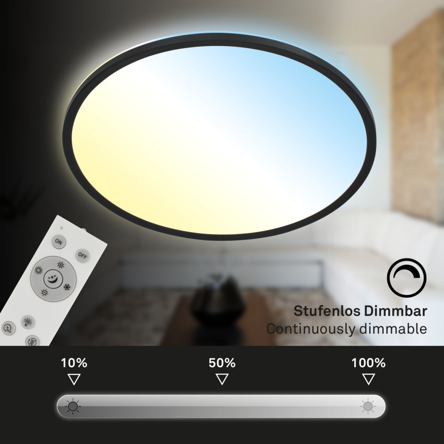 Brilo - LED Dimbar taklampa SLIM LED/31W/230V 2700-6500K + fjärrkontroll