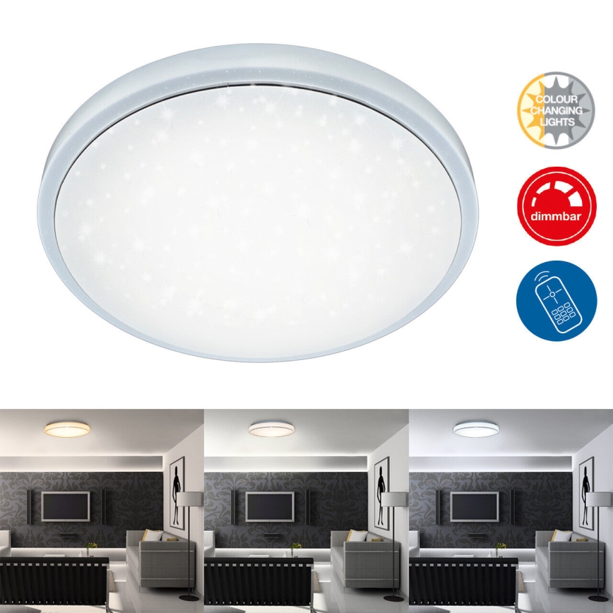Brilo - LED Dimbar taklampa STARRY SKY LED/18W/230V 3000-6500K + fjärrkontroll