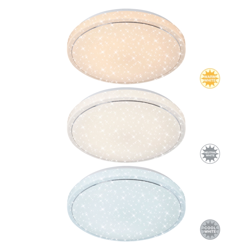 Brilo - LED Dimbar taklampa STARRY SKY LED/18W/230V 3000-6500K + fjärrkontroll