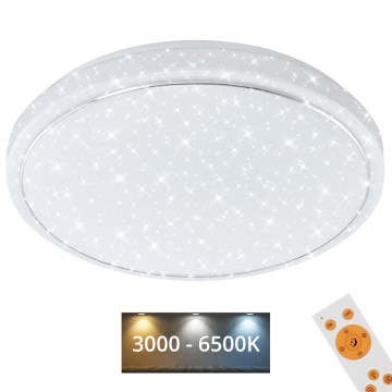 Brilo - LED Dimbar taklampa STARRY SKY LED/18W/230V 3000-6500K + fjärrkontroll