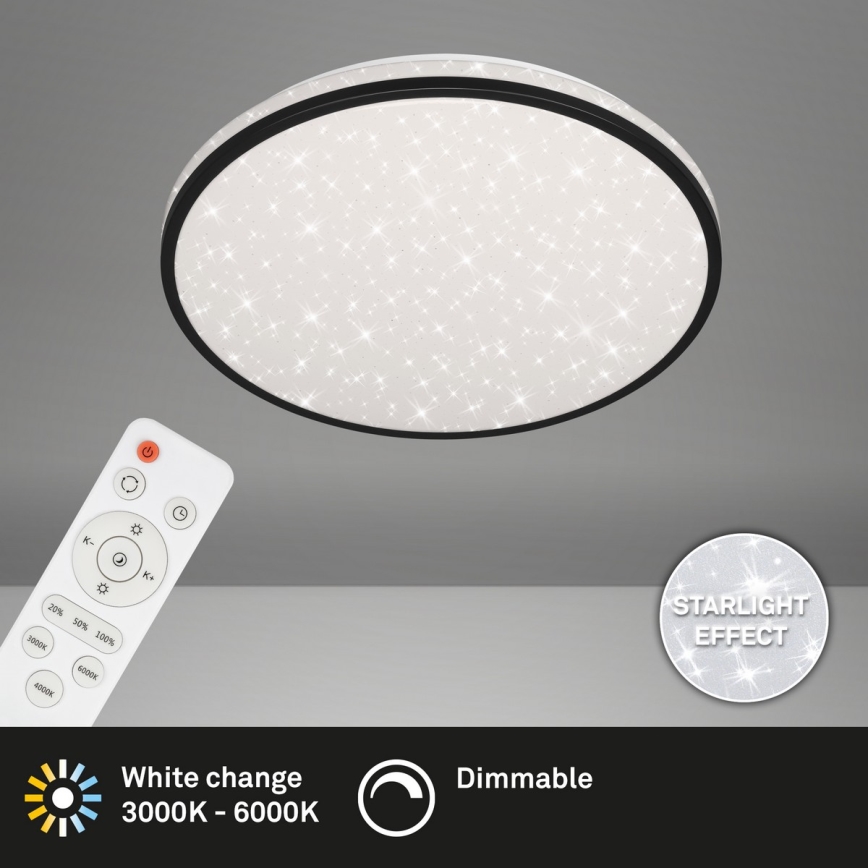 Brilo - LED Dimbar taklampa STARRY SKY LED/24W/230V 3000-6000K + fjärrkontroll