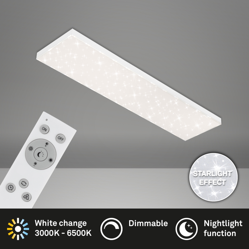 Brilo - LED Dimbar taklampa STARRY SKY LED/24W/230V 3000-6500K + fjärrkontroll