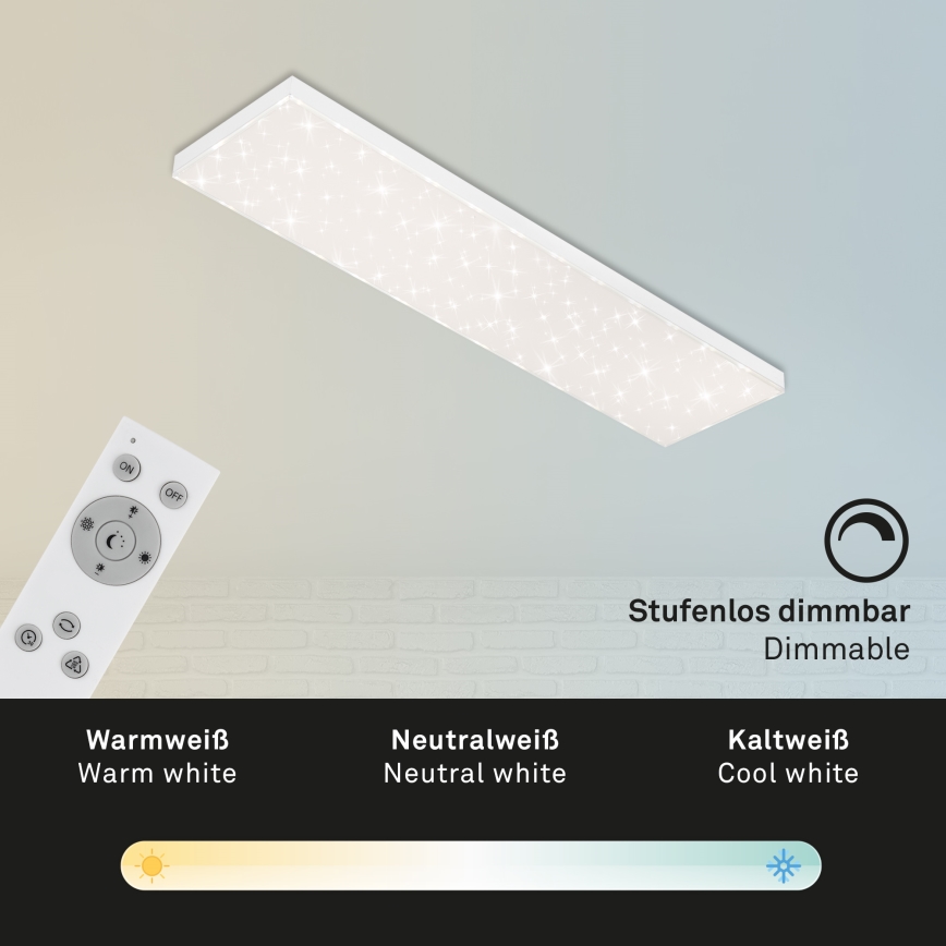 Brilo - LED Dimbar taklampa STARRY SKY LED/24W/230V 3000-6500K + fjärrkontroll
