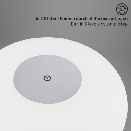 Brilo - LED dimbar uppladdningsbar utomhusbordslampa OLANA LED/3W/5V IP44