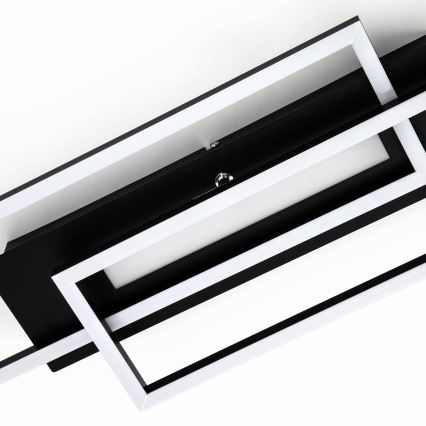 Brilo - LED fäst ljuskrona FRAME 2xLED/20W/230V svart