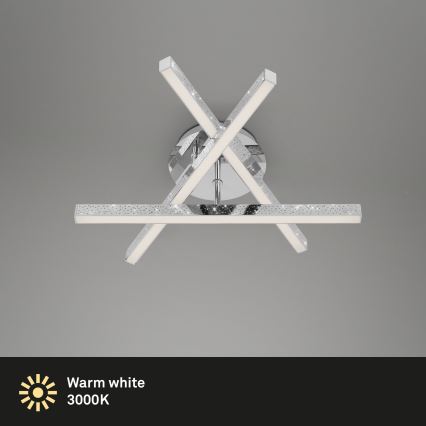 Brilo - LED fäst ljuskrona REY 3xLED/5W/230V skinande krom