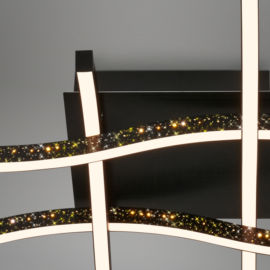 Brilo - LED fäst ljuskrona REY 4xLED/6W/230V svart
