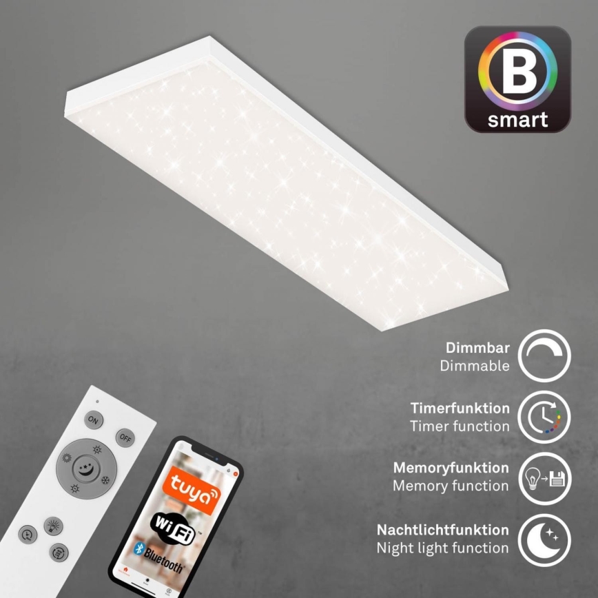 Brilo - LED Ljusreglerad fäst panel FRAMELESS LED/28W/230V 3000-6500K Wi-Fi Tuya + fjärrkontroll