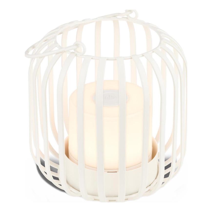 Brilo - LED Ljusreglerad uppladdningsbar utomhus bordslampa LED/2W/5V IP44 vit