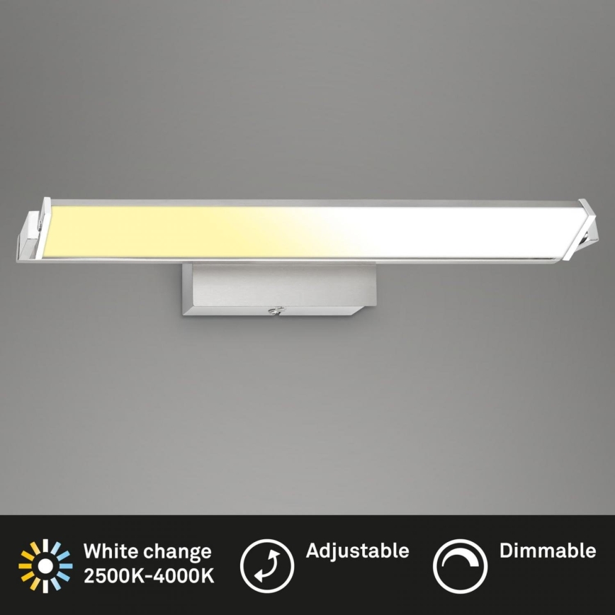 Brilo - LED ljusreglerad vägglampa LED/18W/230V 2700-4000K silver