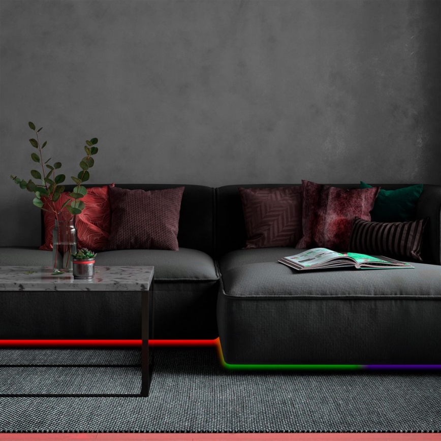 Brilo - LED RGB Dimbar remsa 11,5m LED/24W/230V + fjärrkontroll