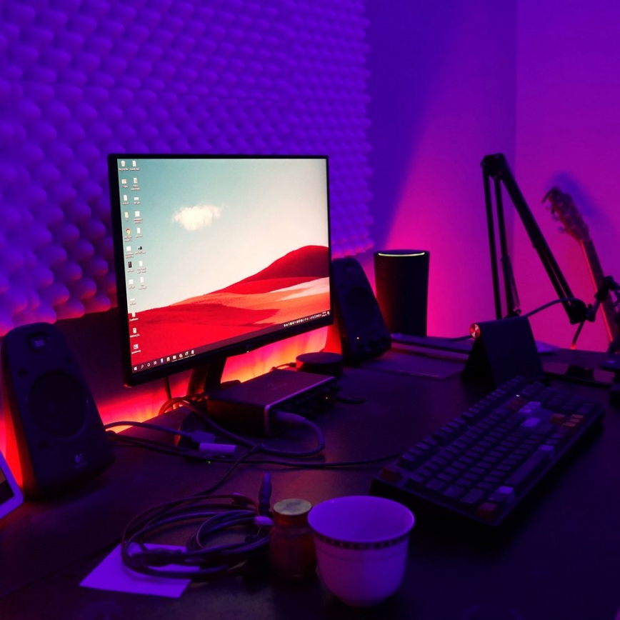 Brilo - LED RGB Dimbar remsa 11,5m LED/24W/230V + fjärrkontroll