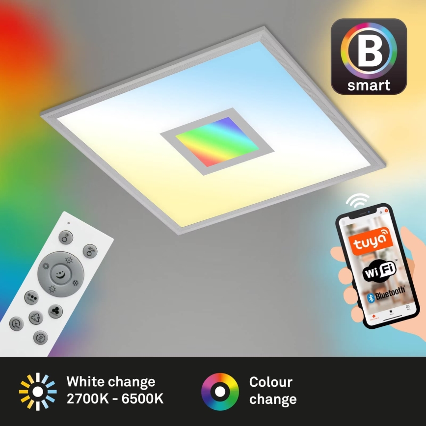 Brilo - LED RGB dimbar taklampa CENTRO LED/24W/230V 2700-6500K Wi-Fi Tuya + fjärrkontroll
