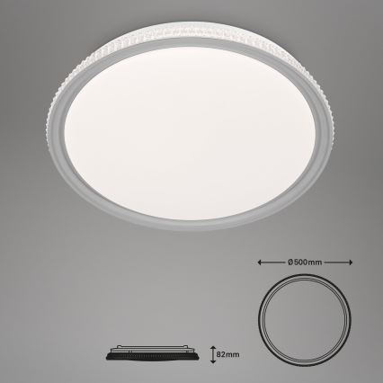 Brilo - LED RGB Dimbar taklampa LED/40W/230V 3000-6500K + fjärrkontroll