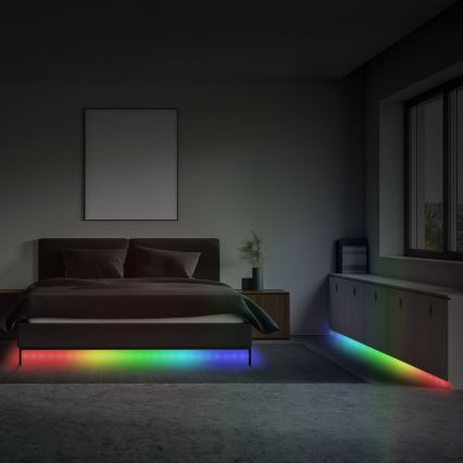 Brilo - LED RGBW dimbar remsa MUSIC 6,65m LED/18W/230V Wi-Fi Tuya + fjärrkontroll