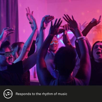 Brilo - LED RGBW dimbar remsa MUSIC 6,65m LED/18W/230V Wi-Fi Tuya + fjärrkontroll