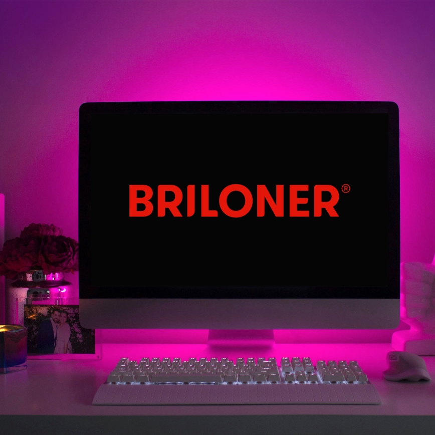 Brilo - LED RGBW dimbar remsa MUSIC 6,6m LED/7,5W/USB Wi-Fi Tuya
